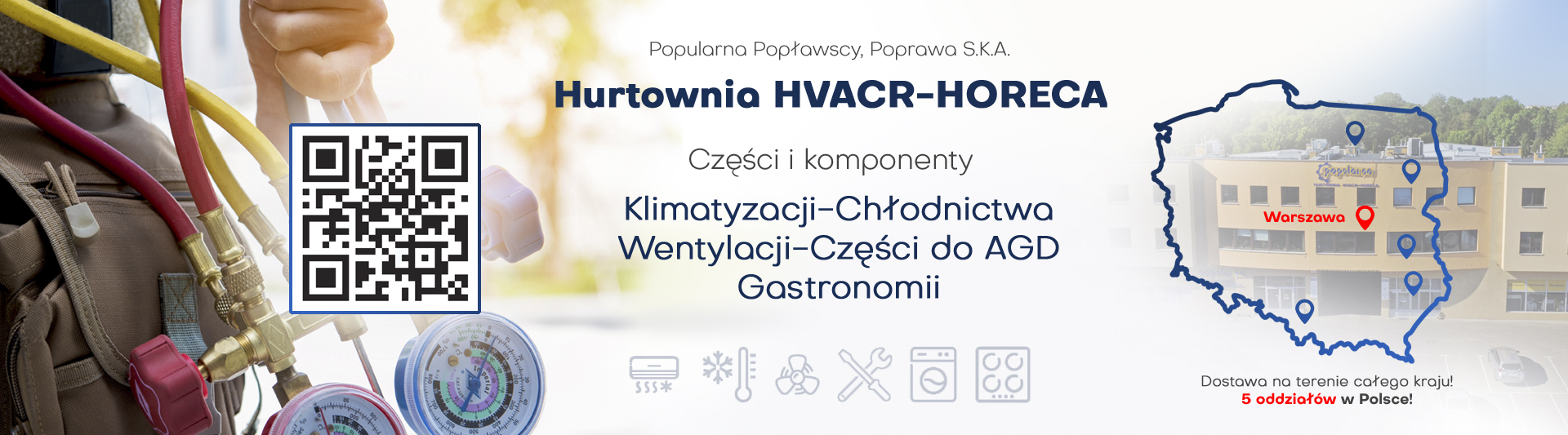 Аптовая продаж запасных частак для бытавой тэхнікі, халадзільнай тэхнікі і кандыцыянераў - Popularna Popławscy